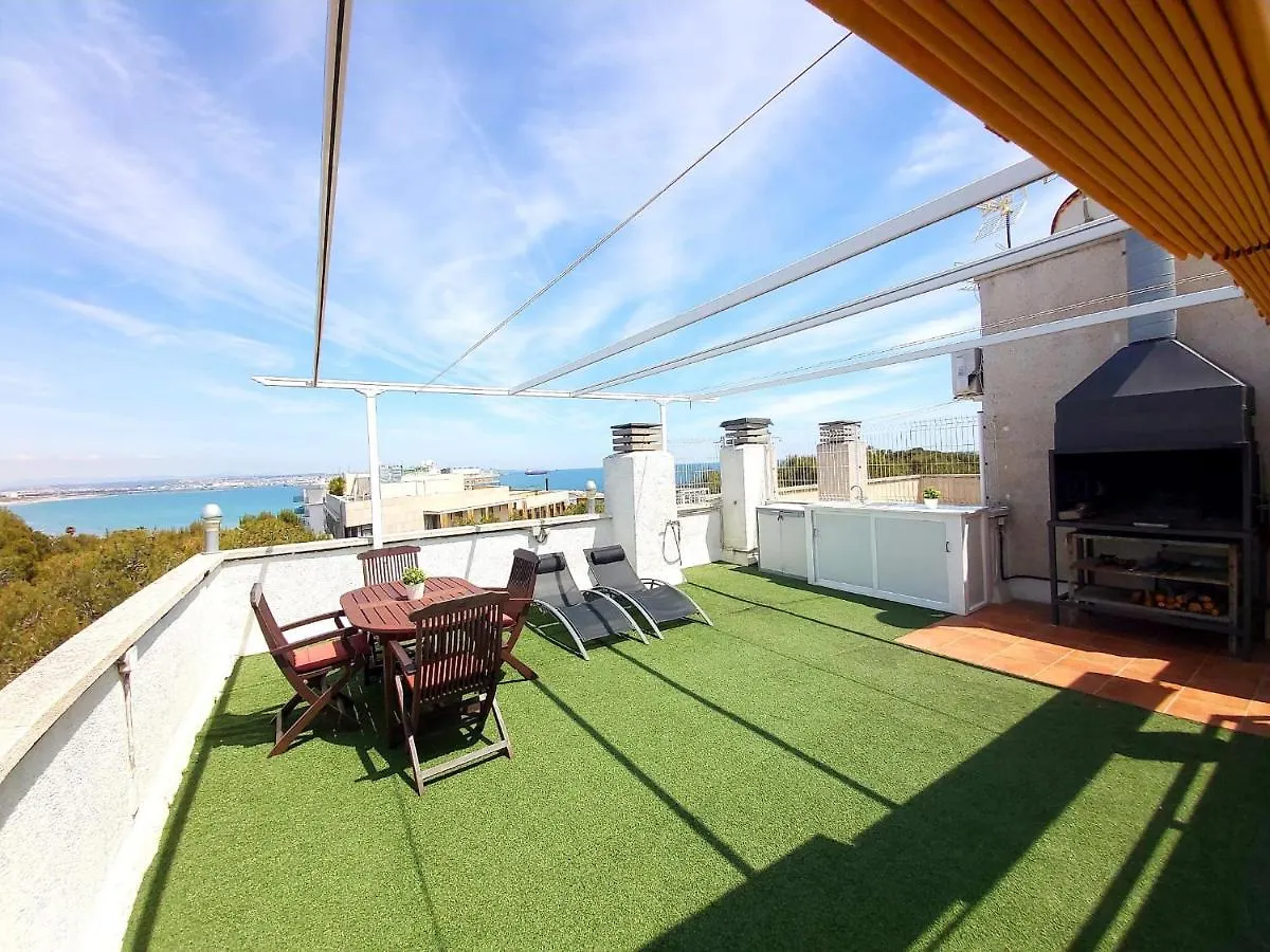 Barbacoa + Vistas Al Mar + Playa + Piscina. Apartment Salou Spain